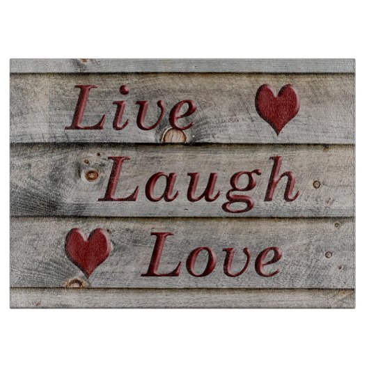 Planche À Découper Vivent l'amour de rire du côté d'une grange (Devant)