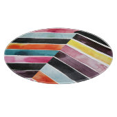 Planche À Découper Vivid aquarelle Chevron I (Coin)