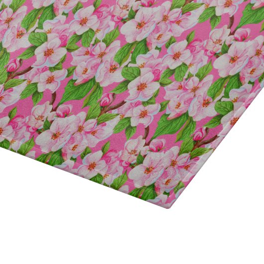 Planche À Découper Vivid Pink Cherry Blossom Cutboard (Coin)