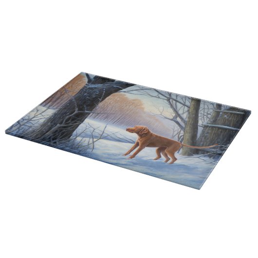 Planche À Découper Vizla Laisser neiger Noël (Coin)