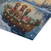 Planche À Découper Vizsla Christmas Boat Holiday (Coin)