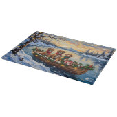 Planche À Découper Vizsla Christmas Boat Holiday (Coin)