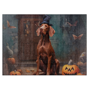 Planche À Découper Vizsla Citrouille Halloween effroi