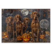 Planche À Découper Vizsla Halloween Éffrayant (Devant)