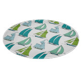 Planche À Découper Voiliers sur le motif de l'eau (Coin)