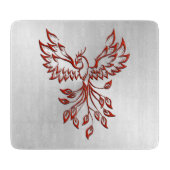 Planche À Découper Vol d'argent d'un verre Phoenix (Devant)