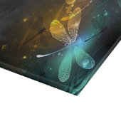 Planche À Découper Vol de libellule verte lumineuse (Coin)