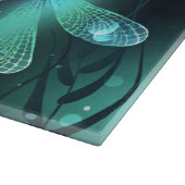 Planche À Découper Vol de libellule verte lumineuse (Coin)