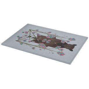 Planche À Découper Volant Fox Sky Blue Glass Cutting Board 11,5x8