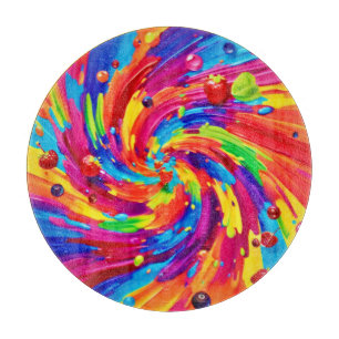 Planche À Découper Vortex de fruits colorés