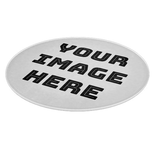 Planche À Découper Votre image ici Plate de mélamine (Coin)