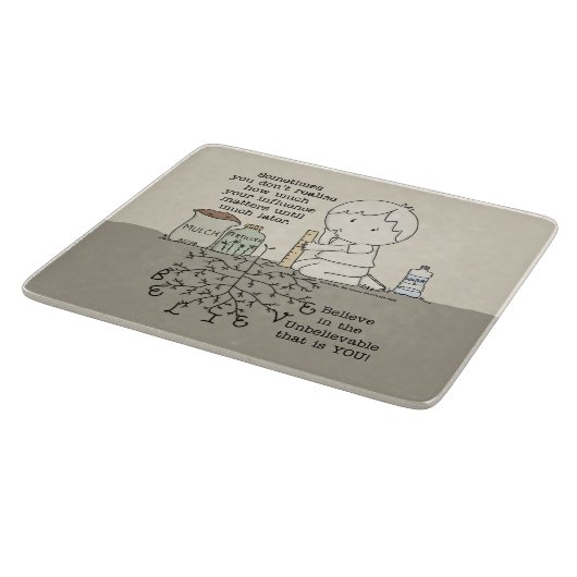 Planche À Découper Votre influence compte (Coin)