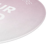 Planche À Découper Votre logo | Moderne Dusty Rose & Blanc Ombre (Coin)