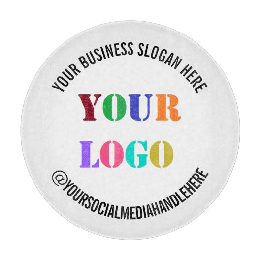 Planche À Découper Votre logo Social Media Name Cutboard (Devant)