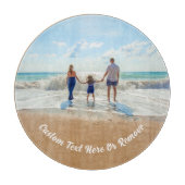 Planche À Découper Votre tableau de découpe photo avec texte personna (Devant)