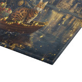 Planche À Découper Voyage de fête de Noël du chat du Bengale (Coin)