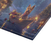 Planche À Découper Voyage de fête de Noël du Terrier Australien (Coin)