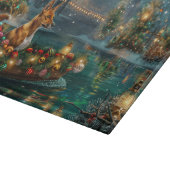 Planche À Découper Voyage de Noël de Basenji (Coin)