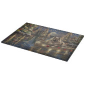 Planche À Découper Voyage de Noël du Keeshond (Coin)