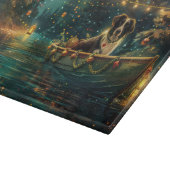 Planche À Découper Voyage de Noël Festif Border Collie (Coin)