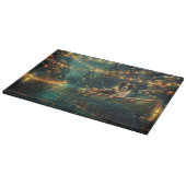 Planche À Découper Voyage de Noël Festif Border Collie (Coin)