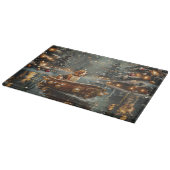 Planche À Découper Voyage festif de Noël beagle (Coin)