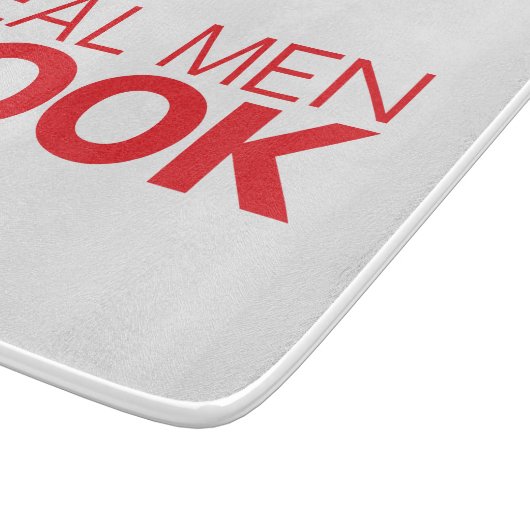 Planche À Découper Vrai cuisinier d'hommes (Coin)