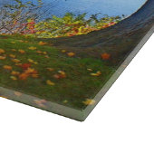 Planche À Découper Vue d'automne Tableau de coupe en verre (Coin)