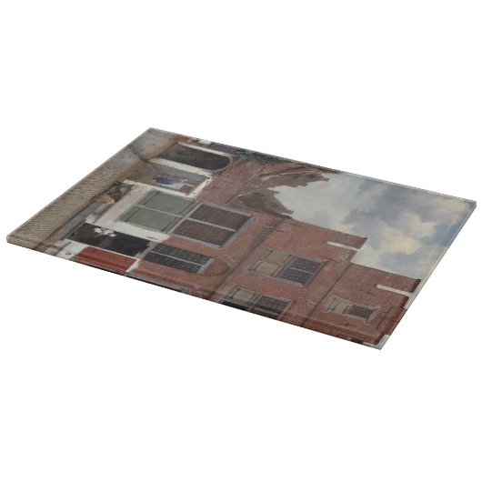 Planche À Découper Vue des maisons à Delft par Johannes Vermeer (Coin)