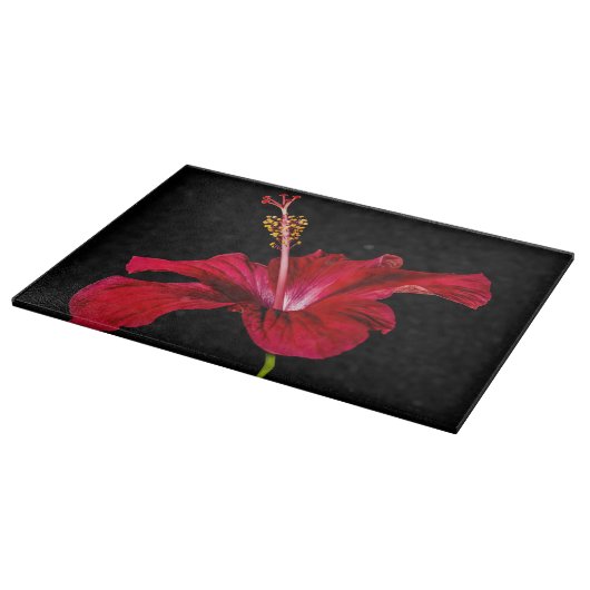 Planche À Découper Vue latérale de l'Hibiscus rouge (Coin)