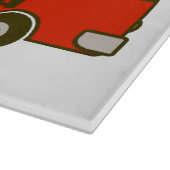 Planche À Découper Vue latérale du camion père Noël Joyeux Noël (Coin)