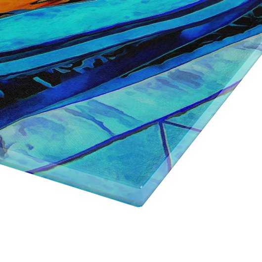 Planche À Découper Vue matinale depuis un balcon des Cinque Terre (Coin)