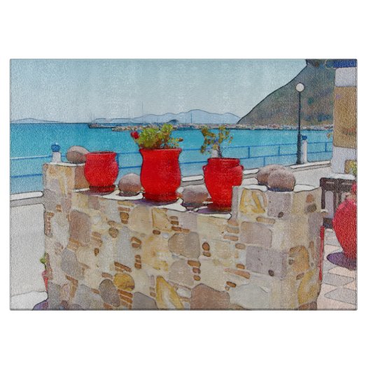 Planche À Découper Vue sur la mer (Devant)