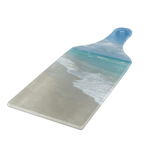 Planche À Découper Vue sur la plage de détente extrême (Coin)