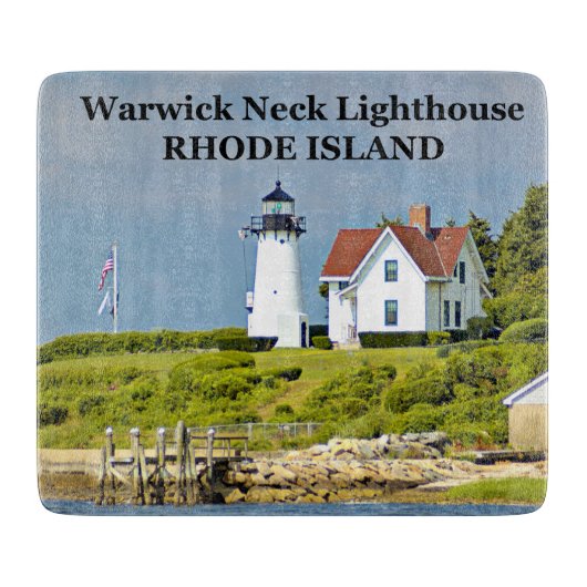 Planche À Découper Warwick Neck Phare Rhode Island Cutboard (Devant)