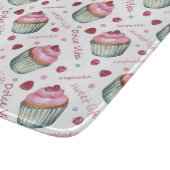 Planche À Découper Watercolor cupcakes (Coin)