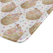 Planche À Découper Watercolor cupcakes (Coin)