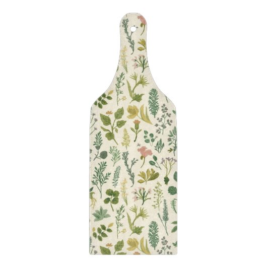 Planche À Découper Watercolor herbs pattern (Devant)