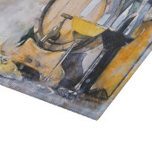 Planche À Découper Watercolor Wine & Cheese Still Life (Coin)