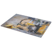 Planche À Découper Watercolor Wine & Cheese Still Life (Coin)