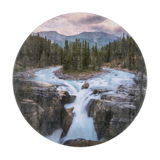 Planche À Découper Waterfalls | Jasper National Park, Canada (Devant)
