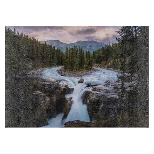Planche À Découper Waterfalls | Jasper National Park, Canada (Devant)