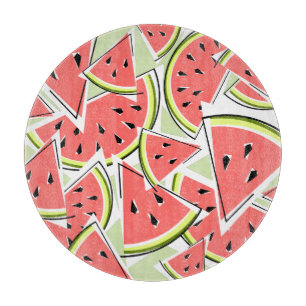 Planche À Découper Watermelon Panneau vert rond