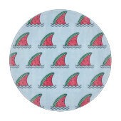 Planche À Découper Watermelon shark : design motif vague. (Devant)