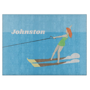 Planche À Découper Waterski de style Vintage