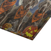 Planche À Découper Weimaraner Halloween Éffrayant (Coin)