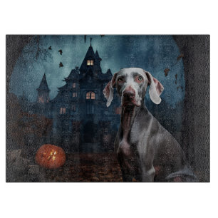 Planche À Découper Weimaraner Halloween effroi