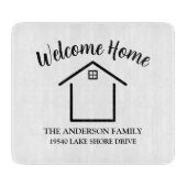 Planche À Découper Welcome Home Personalized Keepsake (Devant)