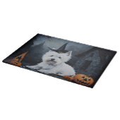 Planche À Découper West Highland White Terrier Citrouille Halloween (Coin)
