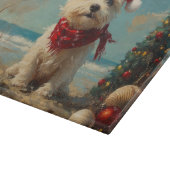 Planche À Découper West Highland White Terrier Dog Christmas Beach (Coin)